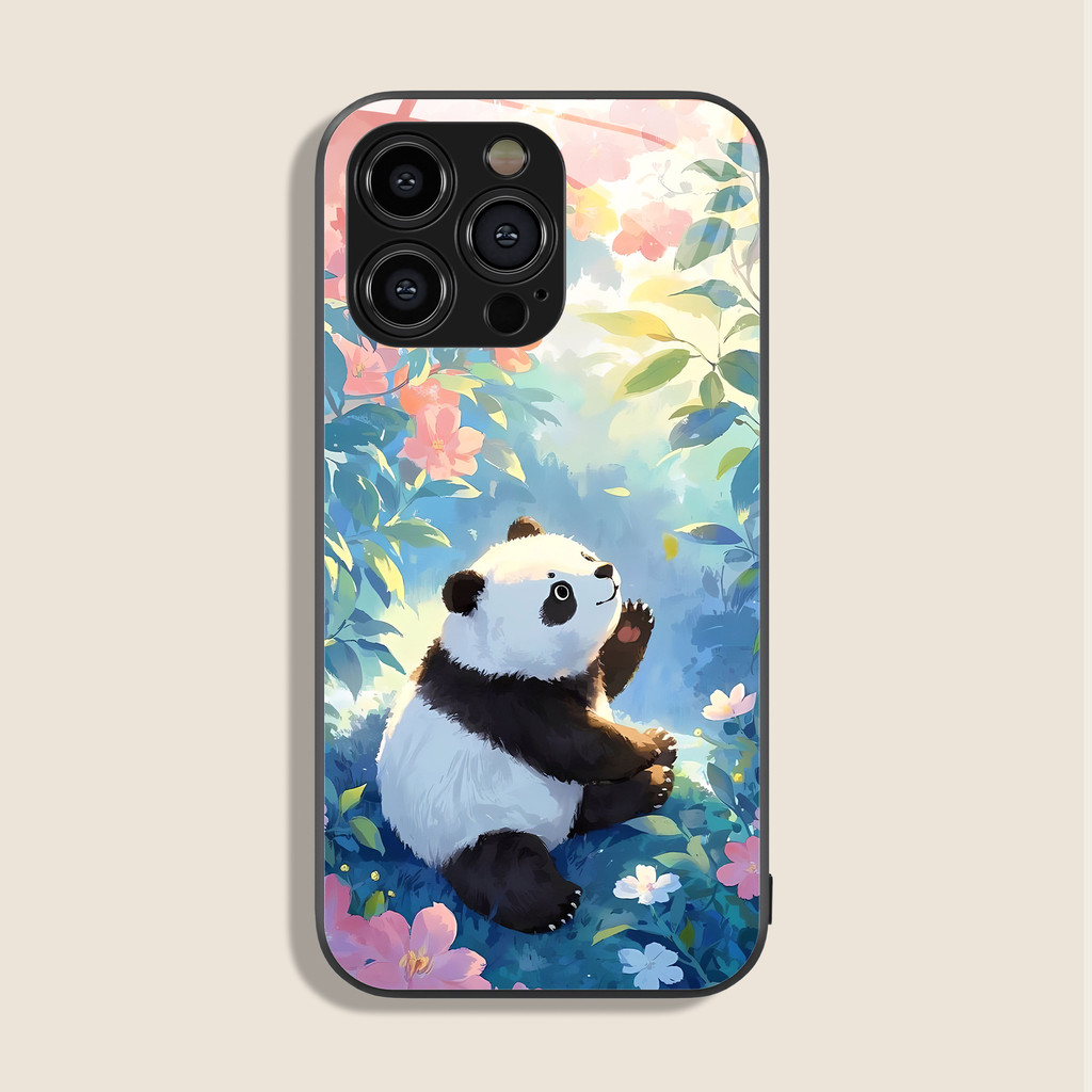 CH556 Case Panda Premium for iPhone 11 12 13 14 15 16 Pro Max Mini Case iP 7 8 Plus Xs Xr Aesthetic 