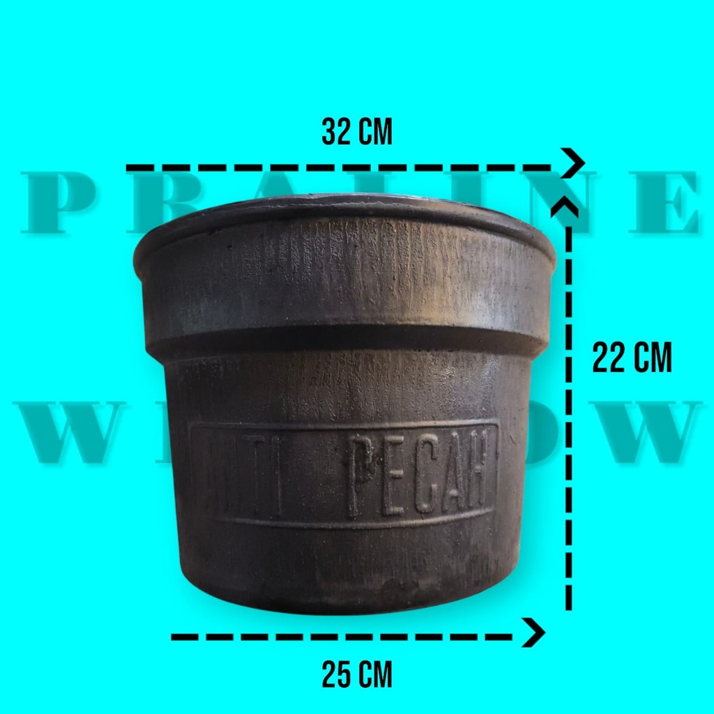 Pot Bunga Karet Yasindo 32 CAP KUDA MAS