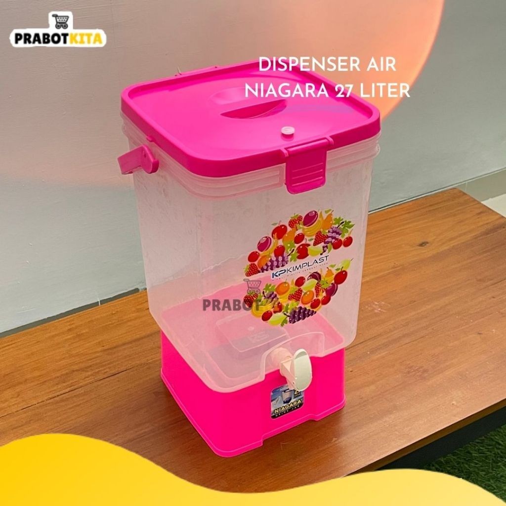 Dispenser Air 21 L & 27 L / Wadah Air Es Batu / Tempat Es Buah dan Infused Water/Dispenser Jus