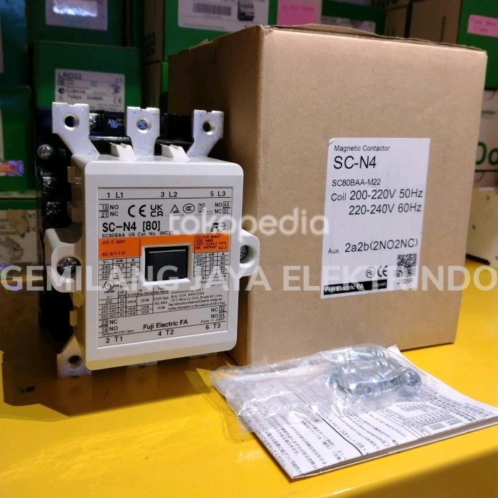CONTACTOR FUJI SC-N4 [80] 220V KONTAKTOR FUJI SCN4 COIL 220V ASLI NEW