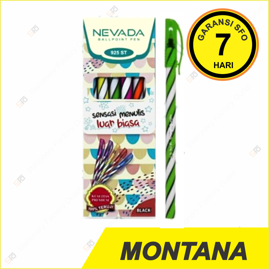 

Pen Spiral Nevada 925 ST - Pulpen Lilin Murah - Montana Group - Codeline Stationery