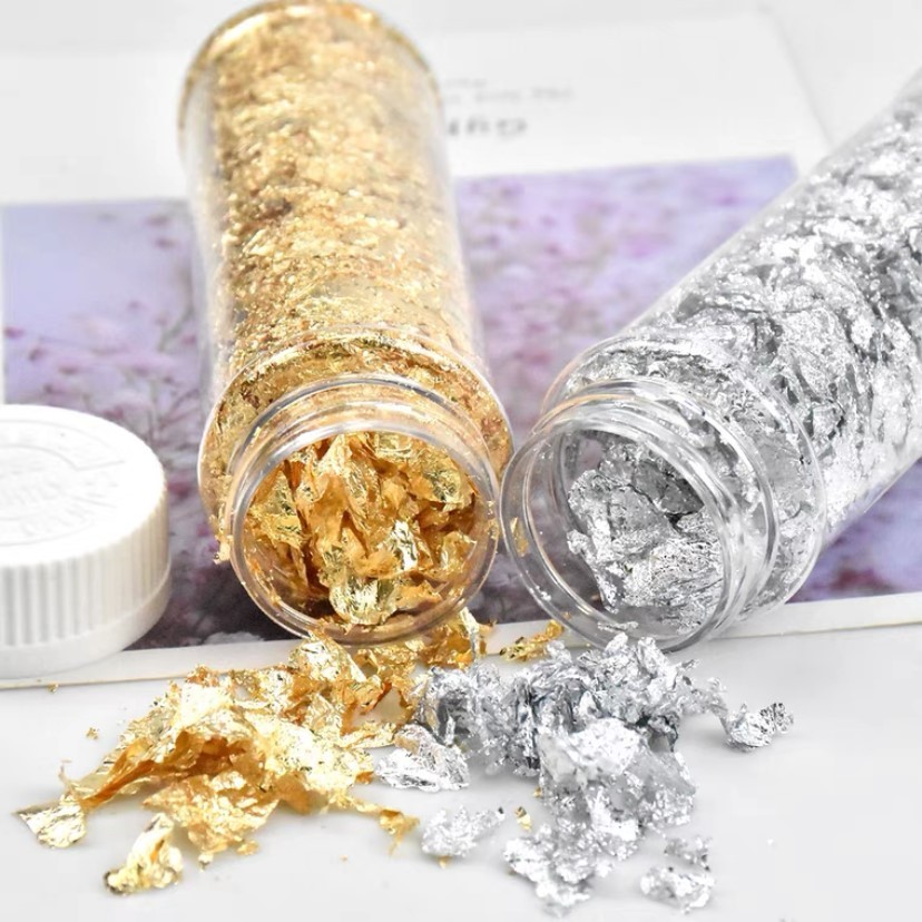 

pekanbaru / Edible Gold Flakes Foil / Dekorasi Cake / Emas Lembaran