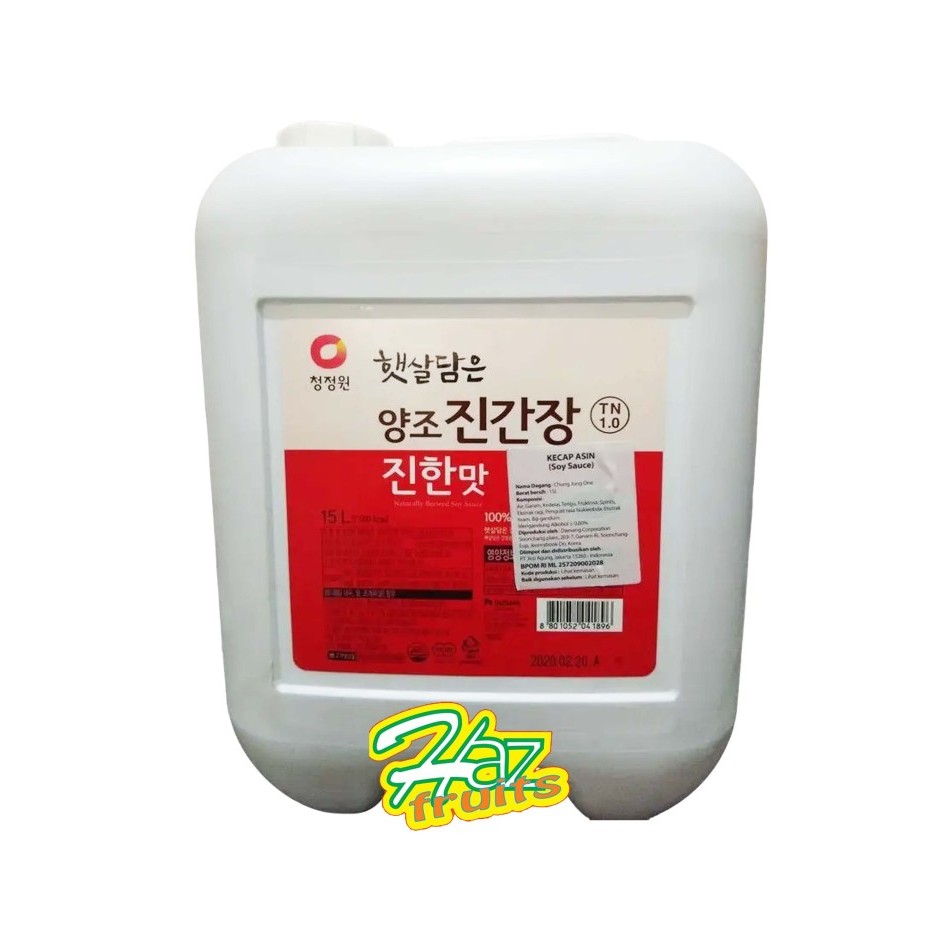

Kecap Asin Korea Soy Sauce HS Green - Jin Ganjang 15 Liter