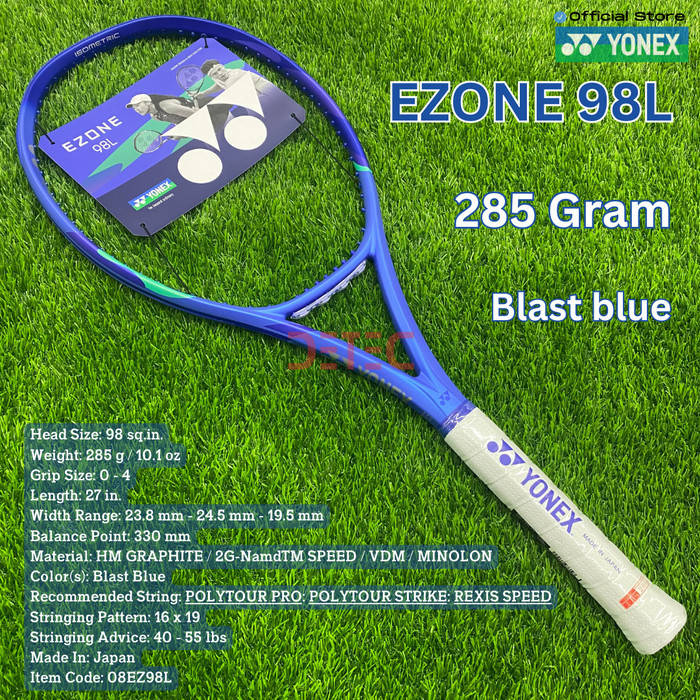Yonex EZONE 98L 285g Blast Blue - raket tenis
