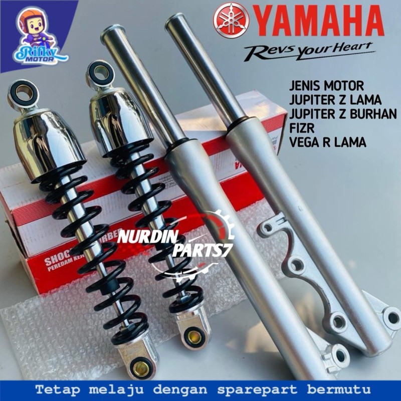 Paket Shockbreaker Belakang + As Shock Depan Plus Tabung Jupiter z Lama Jupiter z Burhan Fizr Vega r