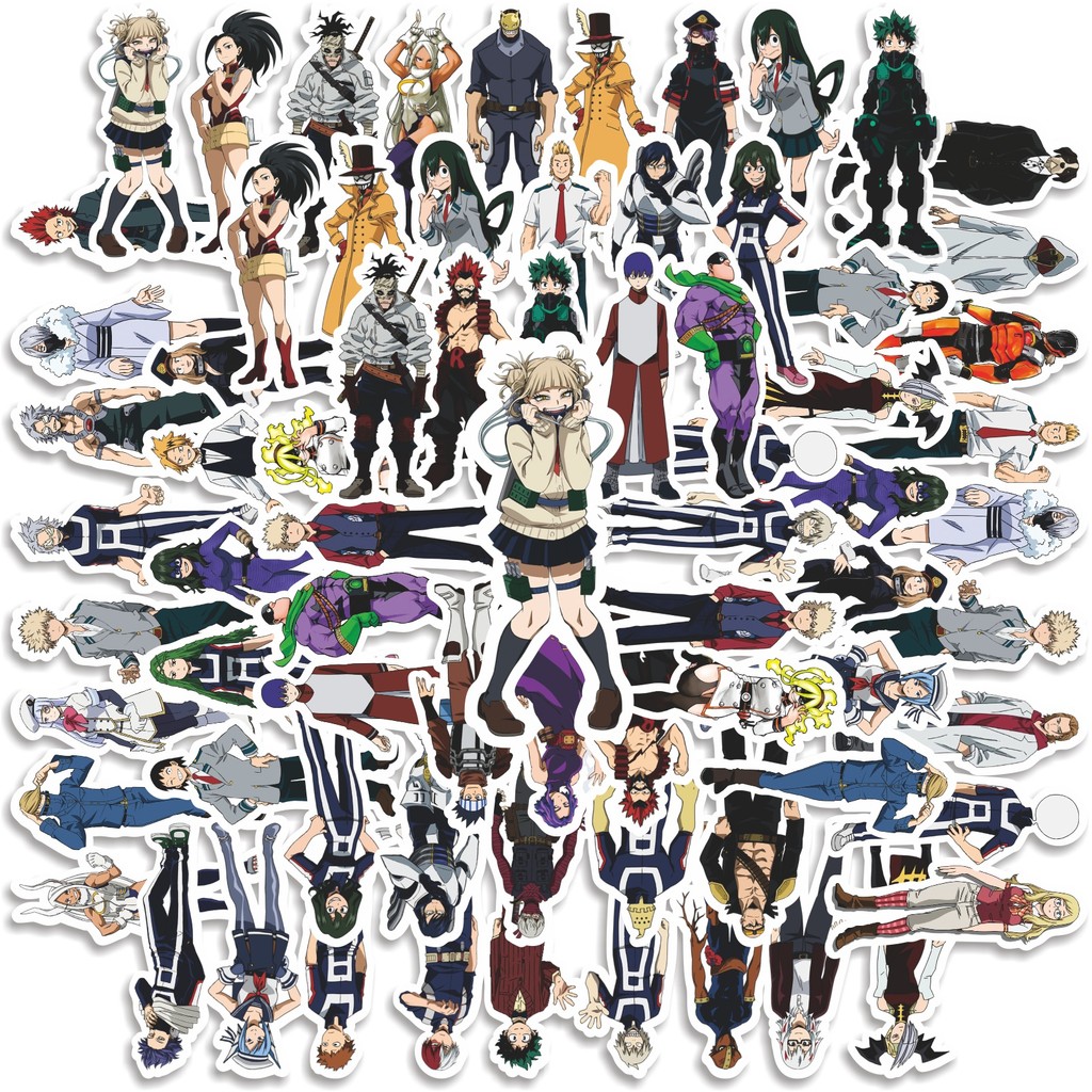 

COD 50 Pcs Stiker My Hero Academia Japan Anime V14 Lucu Anti Air Untuk Dekorasi Notebook Sepeda Skateboard Handphone