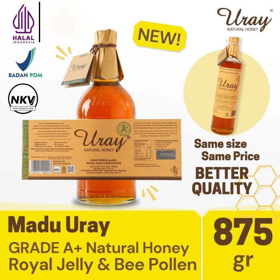 

MADU URAY NATURAL HONEY (875 GRAM) / MADU MURNI / PURE HONEY - best suplemen Shopee