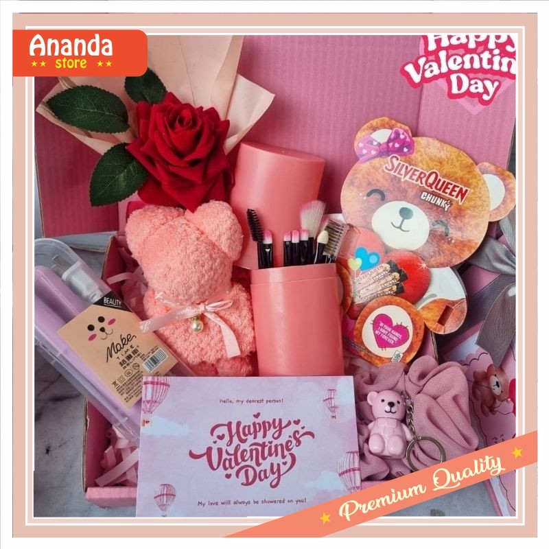 

Kado Buat Pacar Gebetan Anniversary Wisuda Teman / Kado Valentine Set Make Up / Hampers Cewek Romantis Set Catokan / Valentine Giftbox ( RIRI )