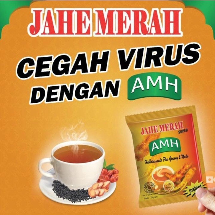 Jahe Merah Super AMH plus Habbatussauda Gingseng Propolis Madu & Susu