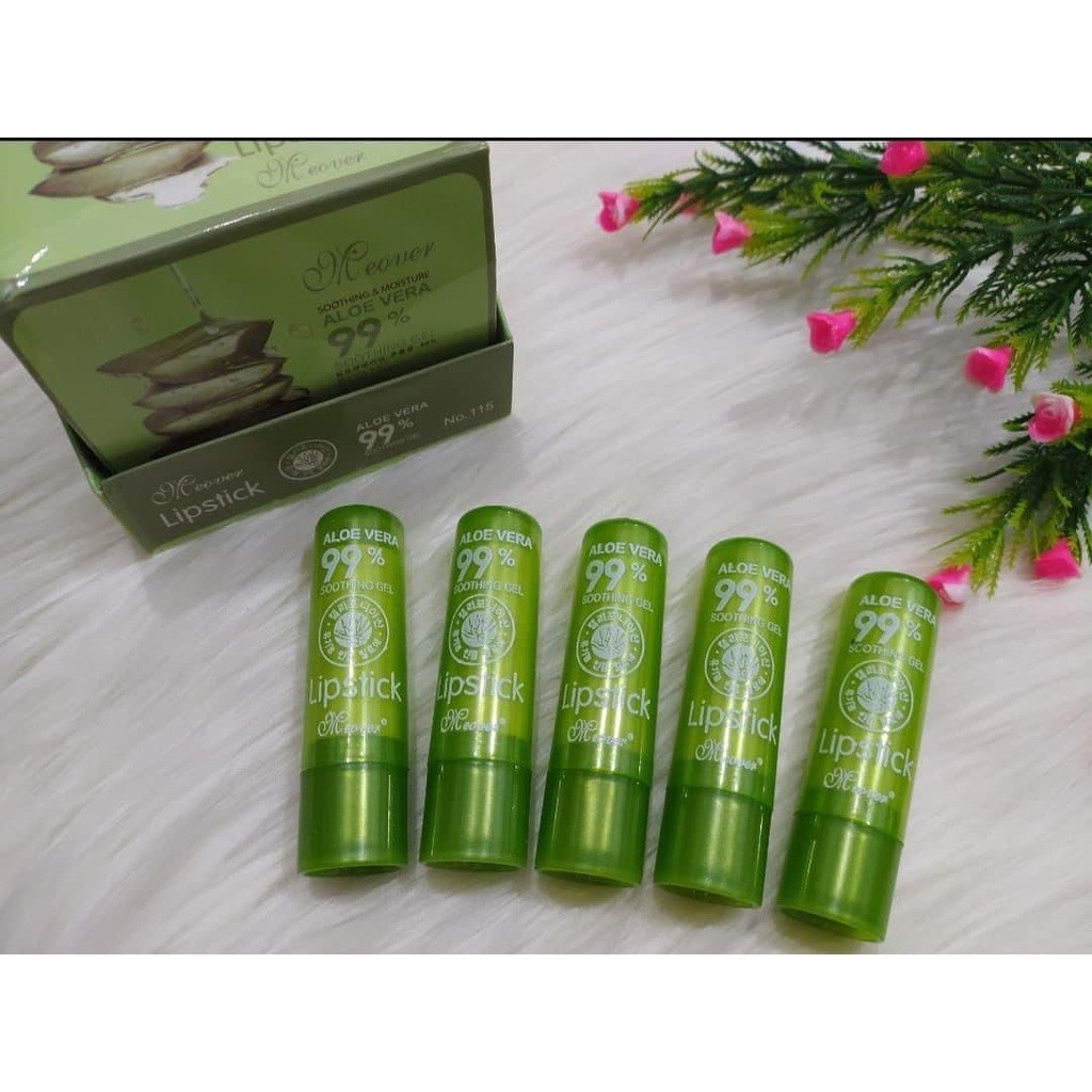 [12pcs] LIPBALM ALOEVERA 99% / MEOVER LIP BALM