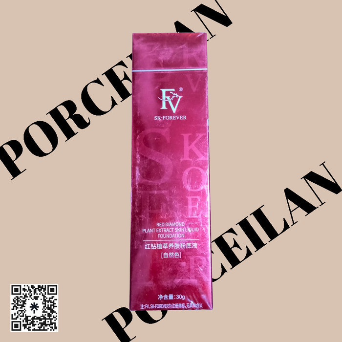 Brunn FV® SK-FOREVER RED DIAMOND PLANT EXTRACT SKIN LIQUID FOUNDATION - Porcelain