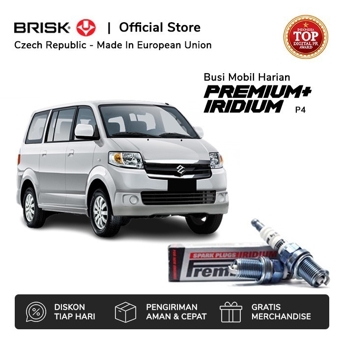 Busi Mobil Suzuki APV BRISK Premium Iridium P4