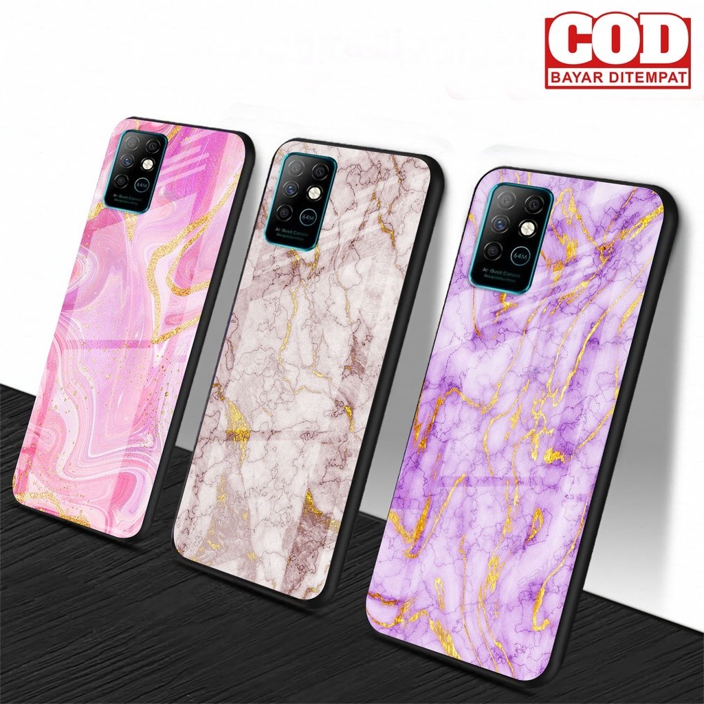 D128 Softcase Kaca Kilau INFINIX NOTE 8 NOTE 30 NOTE 30 PRO SMART 7 HOT 30 HOT 30i HOT 12 HOT 12 PLA
