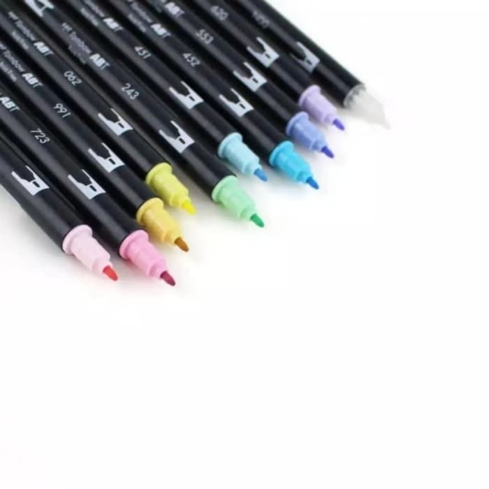 

PROMO!! -Tombow ABT Dual Brush Pen Color Set 10 Pastel Palette, Brushpen