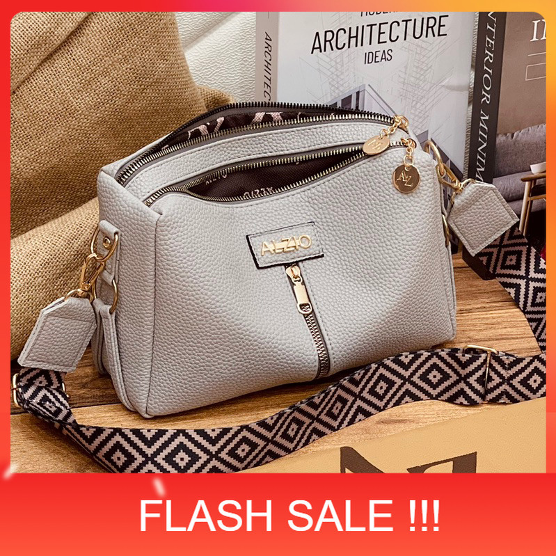 PROMO ALZIO - tas selempang papirut - ALZIO SLING BAG 2RUANG 2REST CAROL
