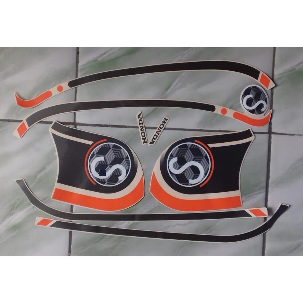 stiker striping ori motor honda scoopy 110 2021