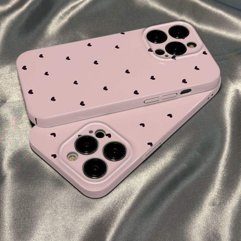 Berbentuk hati lucu Glossy Hard Case For IPhone 6 6s 6 Plus 6s Plus 7 8 SE 7 Plus 8 Plus X Xs Xr Xs 