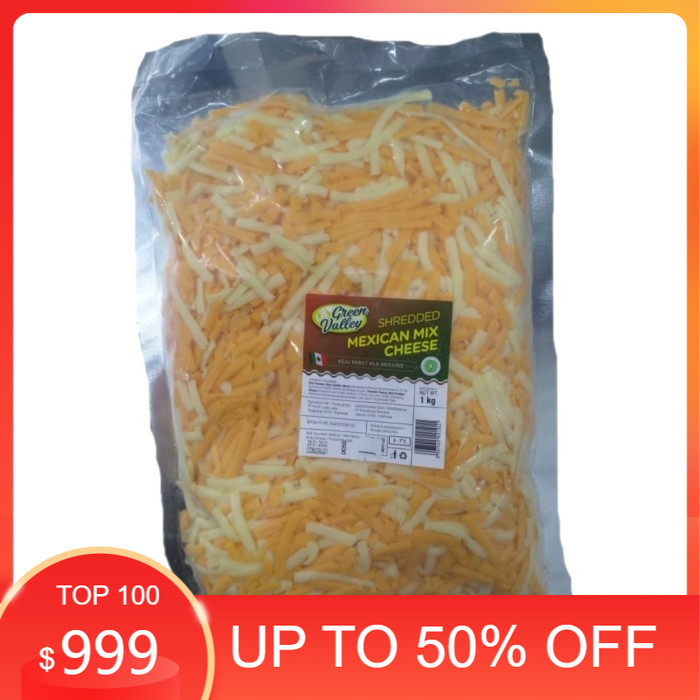 

Red Cheddar Mix Cheddar Green Valley Mexican - 1 Kg