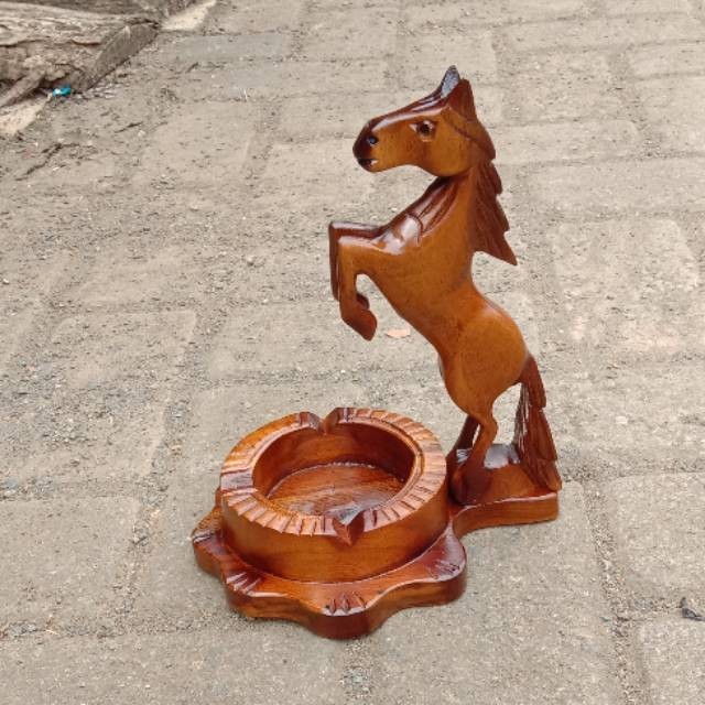 Asbak kayu/asbak kayu jati/asbak ukir