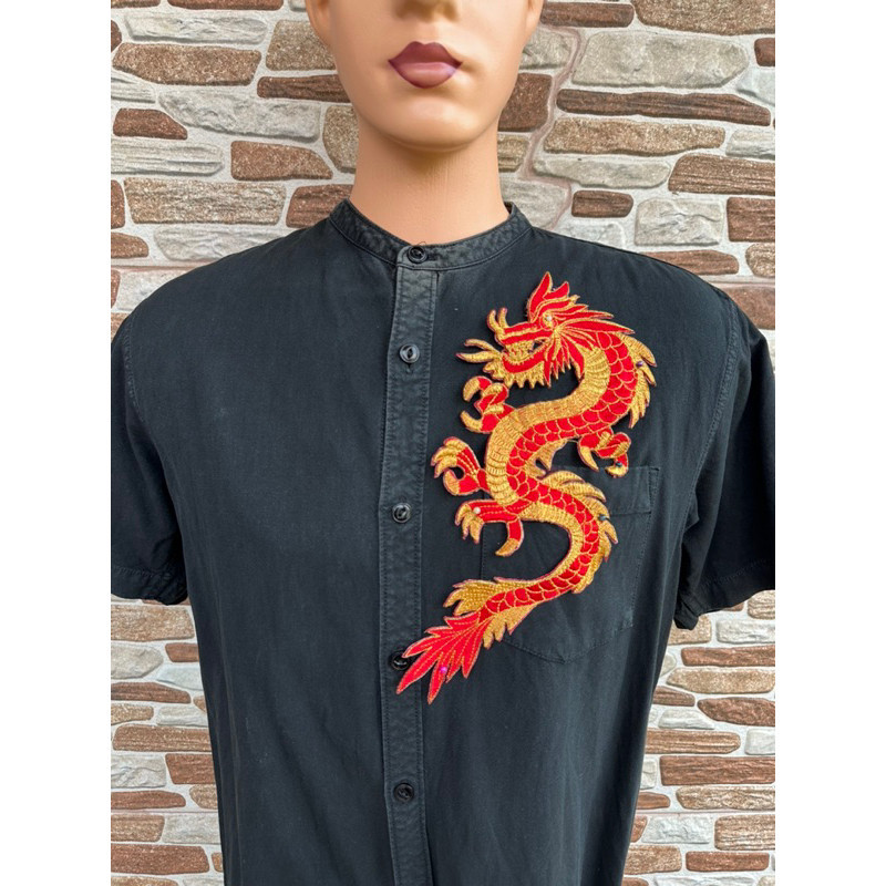 renda bordir tempel kemeja koko beskap naga lintang