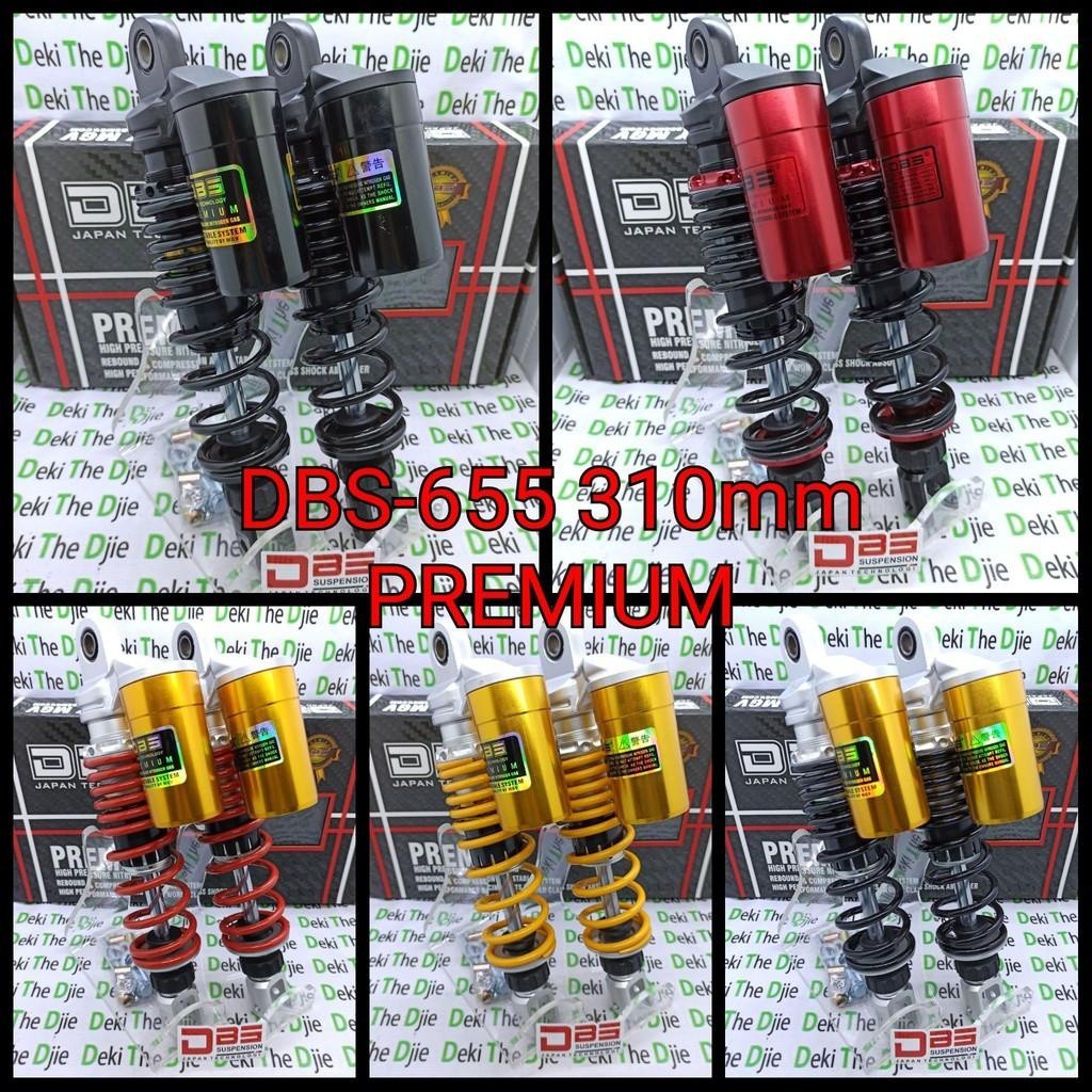 Diskon 80% Shock Shockbreaker Tabung DBS PREMIUM 655 Klik rebound fungsi YAMAHA AEROX155 CONNECTED N