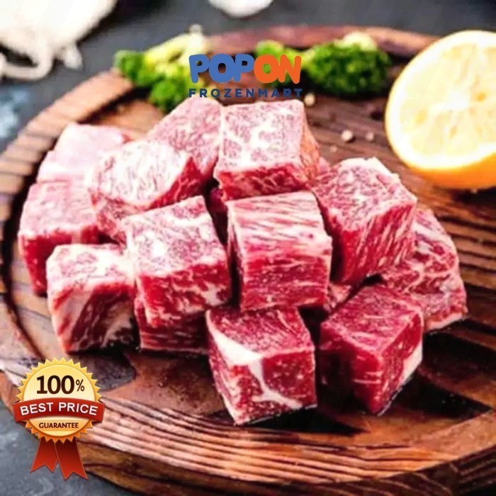 

AUS Daging Saikoro Kotak Sapi / Beef Saikoro Cube HALAL 500GR CM 168