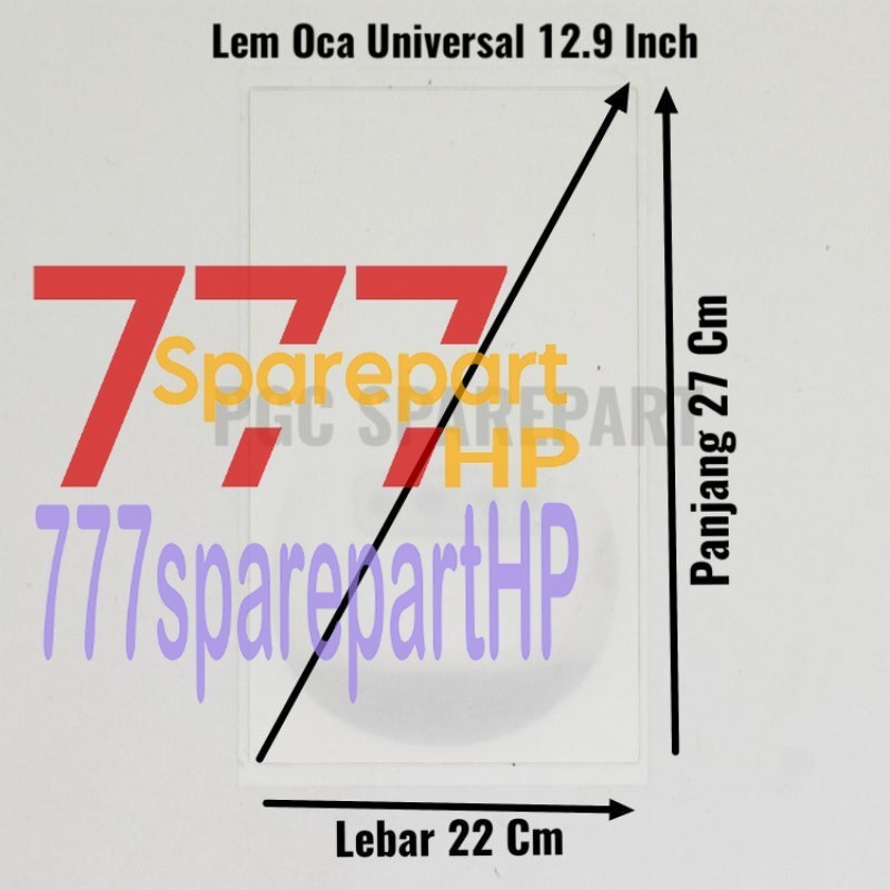 

Universal Lem OCA 12.9 inch - Adhesive Perekat Occa Kering Dry Glue 12.9inch - 777sparepartHP