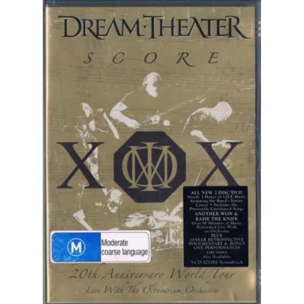 DVD ORIGINAL DREAM THEATER THEATRE - SCORE 20TH ANNIVERSARY TOUR 2DVD