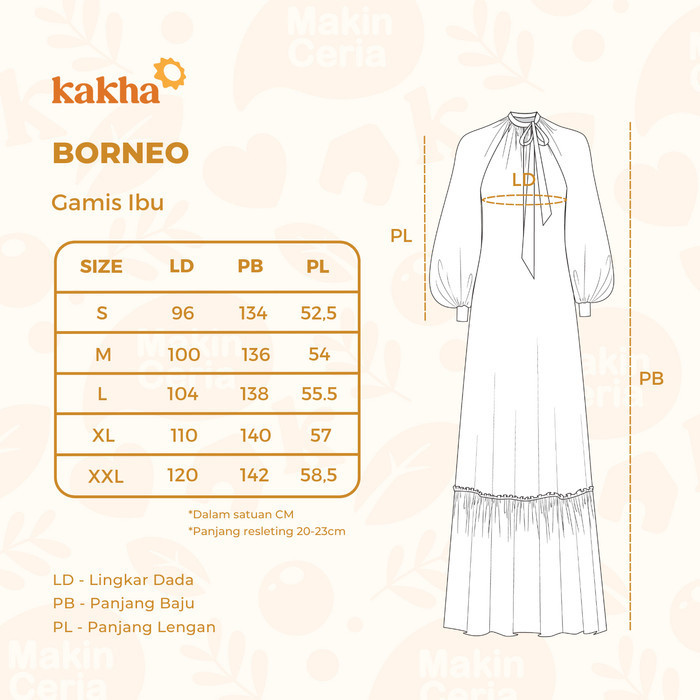 Kakha x Alyssa Soebandono / borneo Series / Gamis Wanita / Gamis - XL