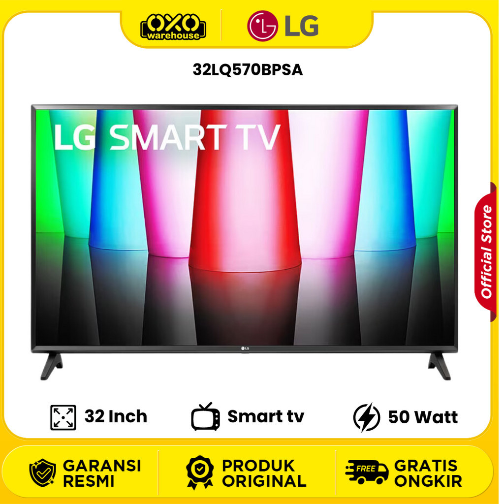 LG LQ57 32 Inch Smart TV - 32LQ570BPSA Low Watt Garansi Resmi