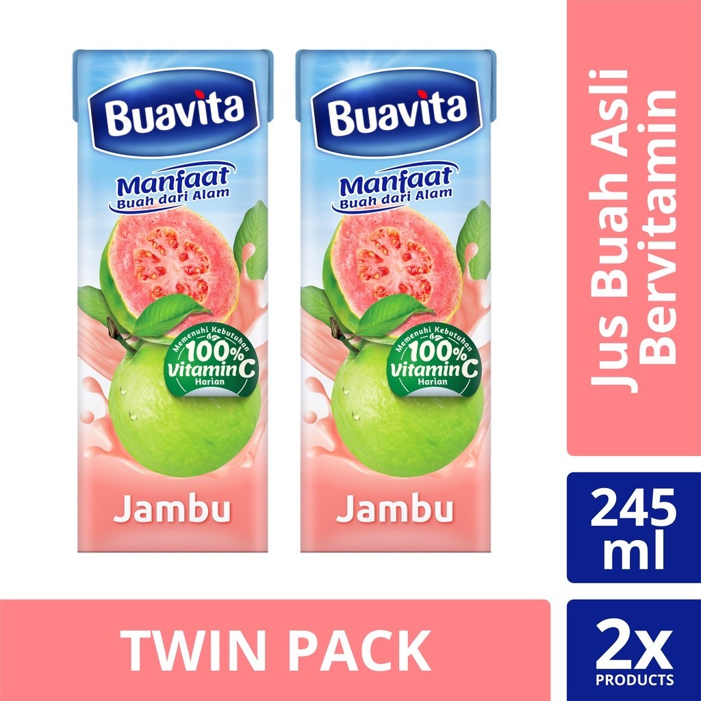 

Buavita Minuman Sari Buah Guava 245 ml x2