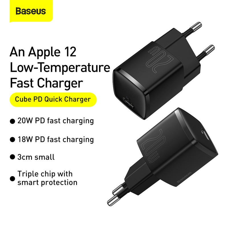 Baseus Cube PD Quick Charger 20W