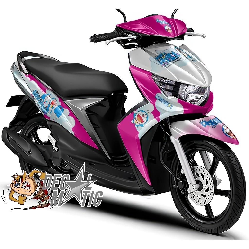Stiker Motor Mio Soul Full Body Decal Soul GT 115 SOUL GT 125 Full Body  - Doraemon 6