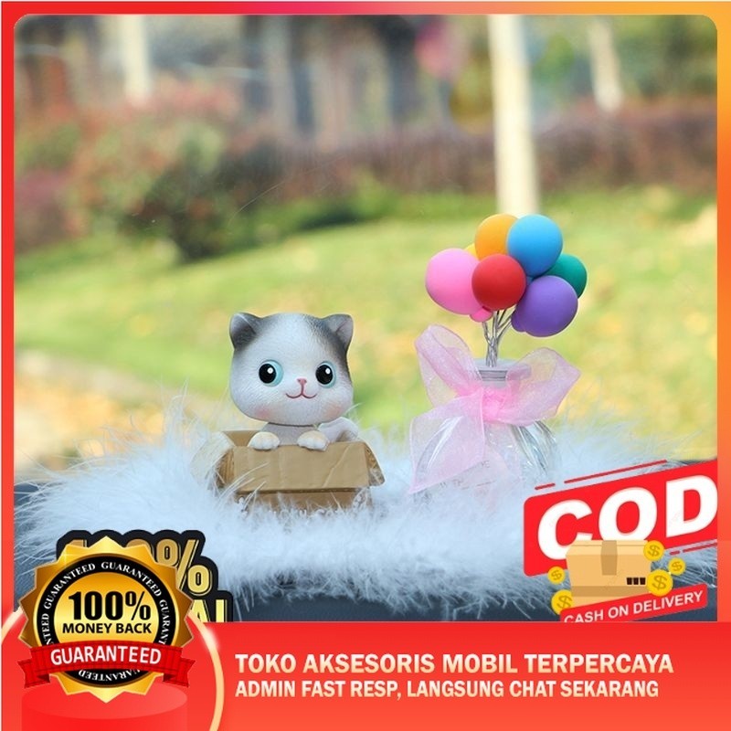 Pajangan Mobil Kucing Unik Hiasan dashboard mobil motif kucing 3D Parfum mobil Pajangan dashboard in