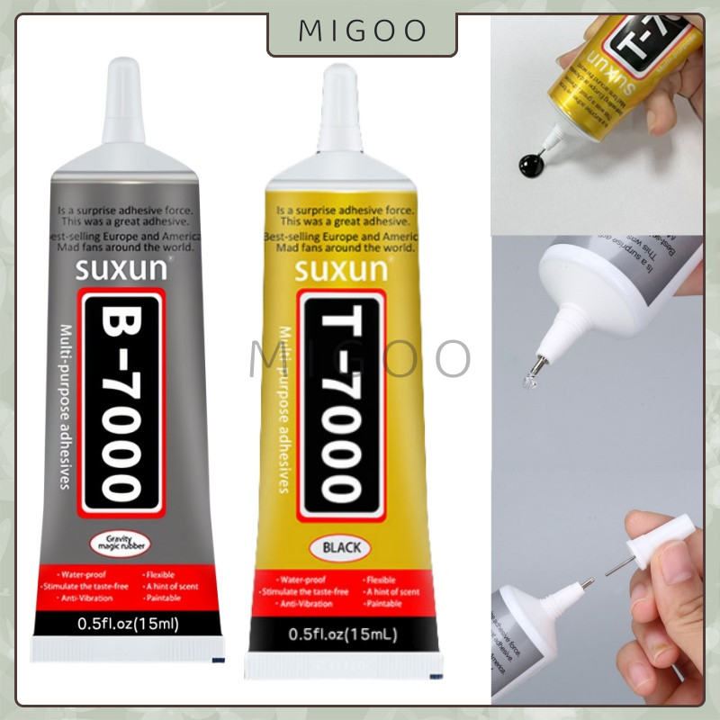 

MiGoo LEM LCD Touchscreen Backdoor Casing T7000 / B7000 Lem Serbaguna 15ml Warna Transparan Dan Hitam Perekat Layar Sentuh LCD