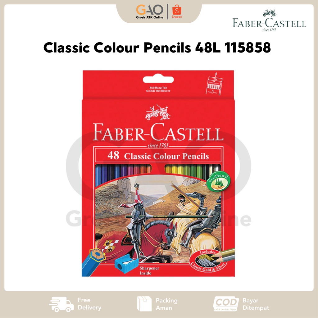 

Classic Colour Pencils 48 Long Faber-Castell 115858