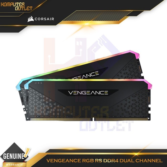 Corsair 16 Gb Kit Vengeance RGB RS DDR4 3600MT/s 3200MT/s Ram Komputer