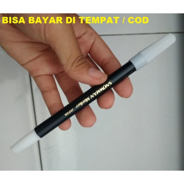 SPIDOL SNOWMAN KECIL WARNA HITAM / SPIDOL SNOWMAN