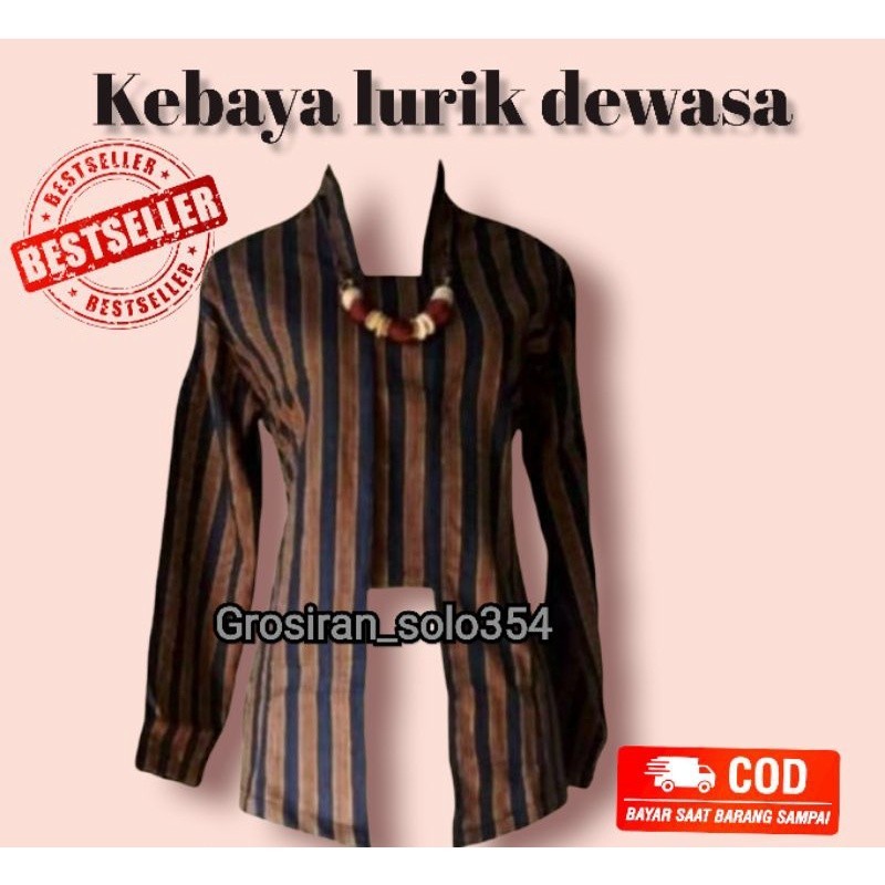 LURIK JAWA Kebaya lurik | baju Lurik wanita | baju adat jawa | baju lurik jawa | baju jawa