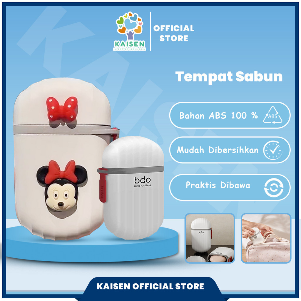 KAISEN Tempat sabun batang kamar mandi tempat sabun travel traveling Kotak Sabun Batangan Tempat Sab