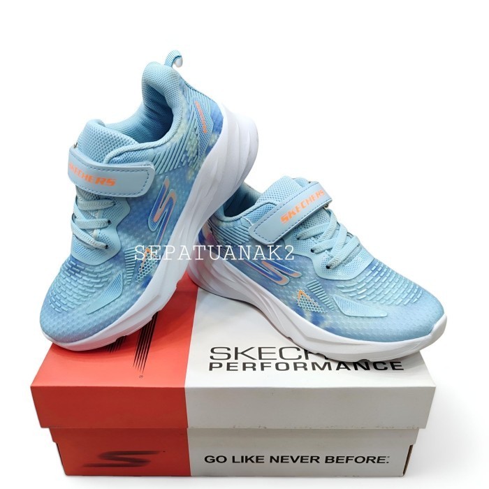 Sepatu Skechers Anak Perempuan Sky Blue Sneakers Olahraga Anak Cewek - 26