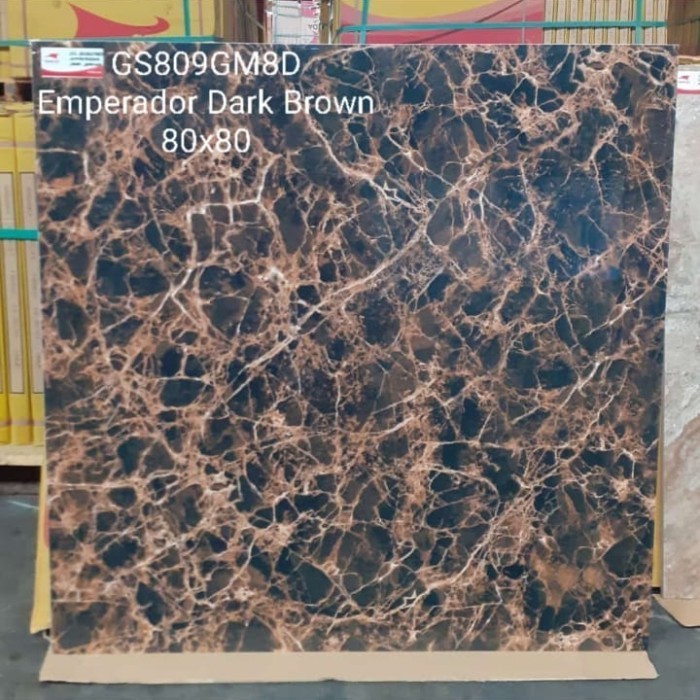 Granit 80x80 Garuda Emprador dark brown