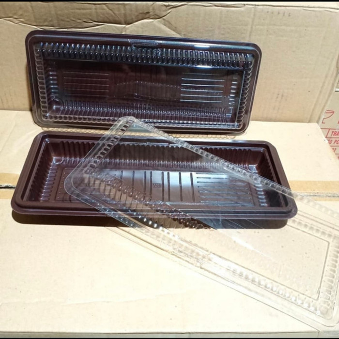 Mika Brownis uk L/Large+Tutup/Tempat Kue Pudding Besar (isi 50pcs)