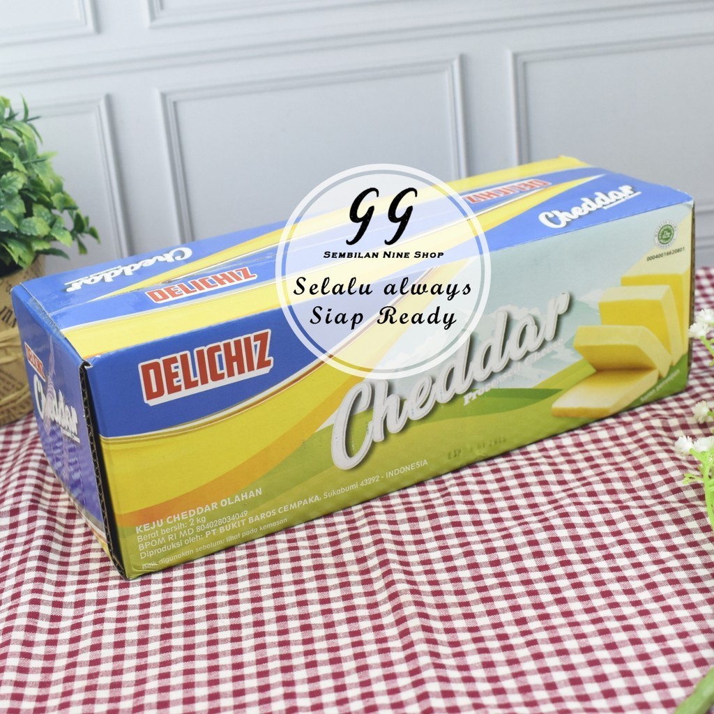 

DELICHIZ Keju Cheddar 2 KG Cheese Deli Chiz