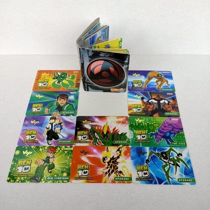 PROMO/ MAINAN KARTU/KARTU ANIME Kartu VIP Pokemon + Album isi 10 pcs - VIP Ben10