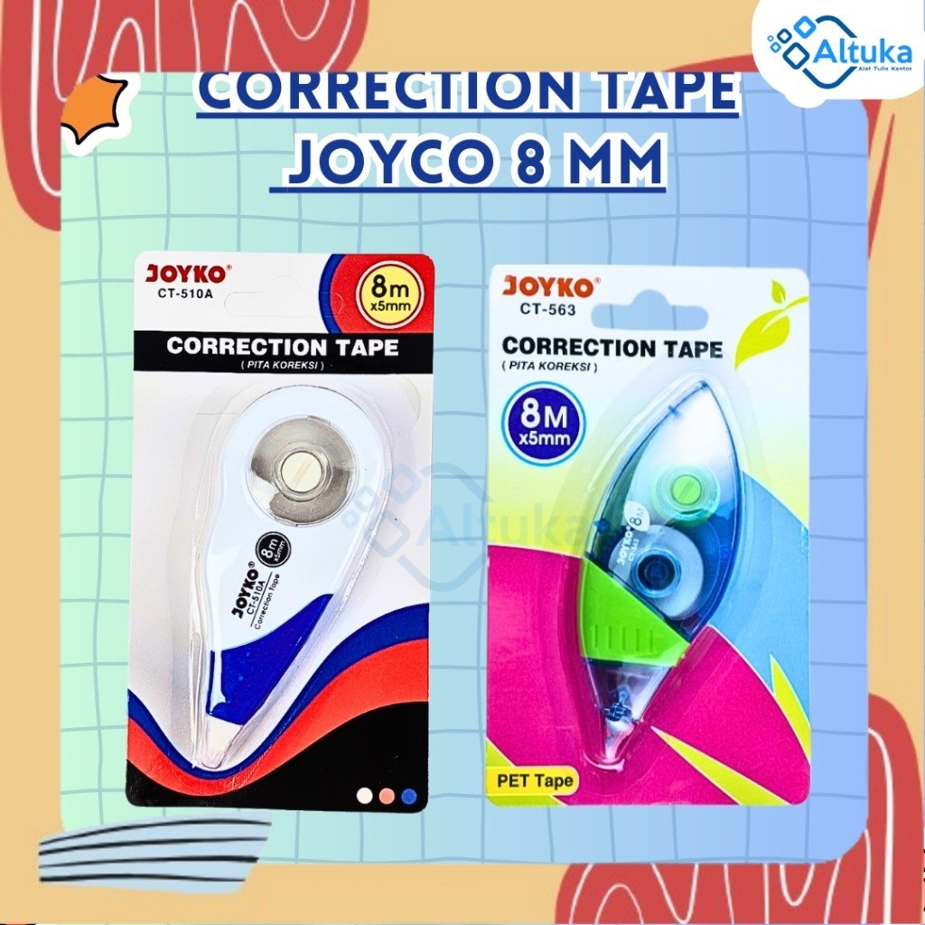 

Stipo / Correction Tape / Tipe X / Stipo Pita Joyko 8MM