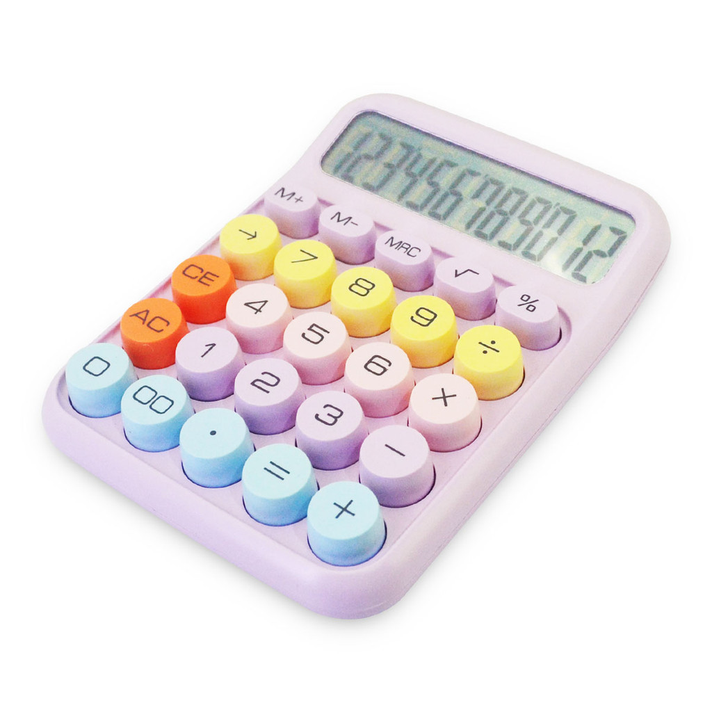 

Karuida KK-2260 Kalkulator Korea Tombol Bulat Viral 12 Digit Pastel