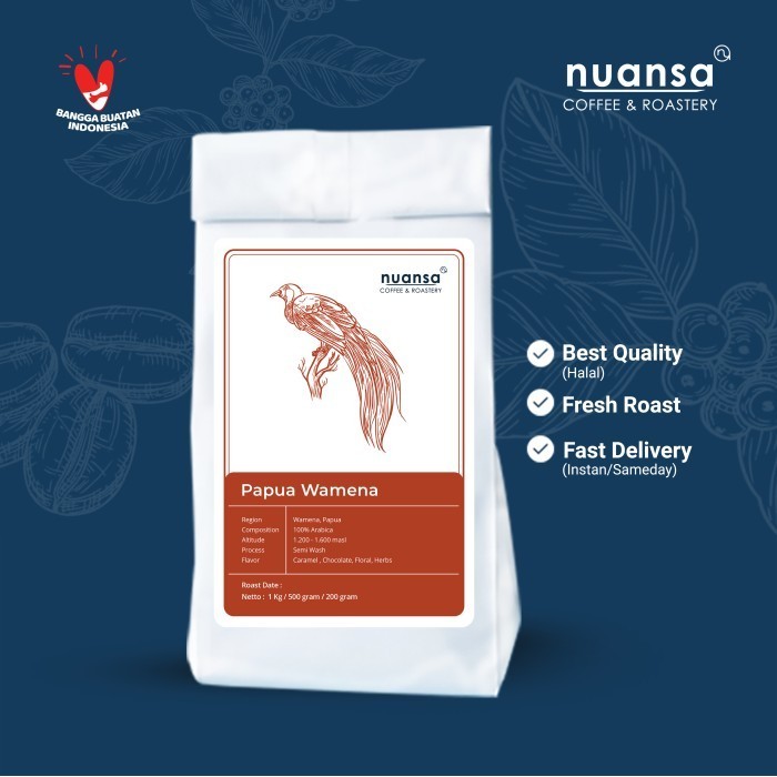 

[Coffee New] Kopi Arabika Papua Wamena 1KG ( Biji / Bubuk ) - MEDIUM