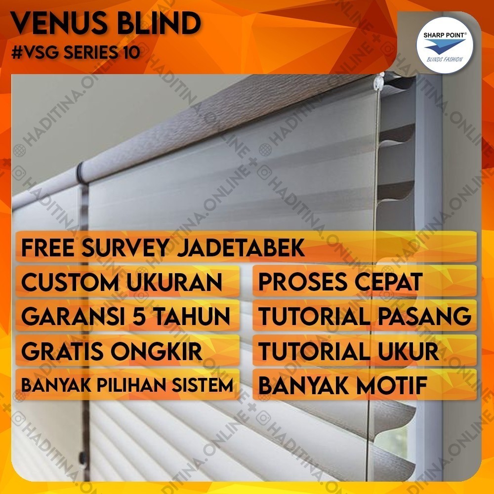 Venus Blind VSG 10 Series | Jendela Gorden Tirai Kain Indoor Outdoor Minimalis Gordyn Gordeng Horden