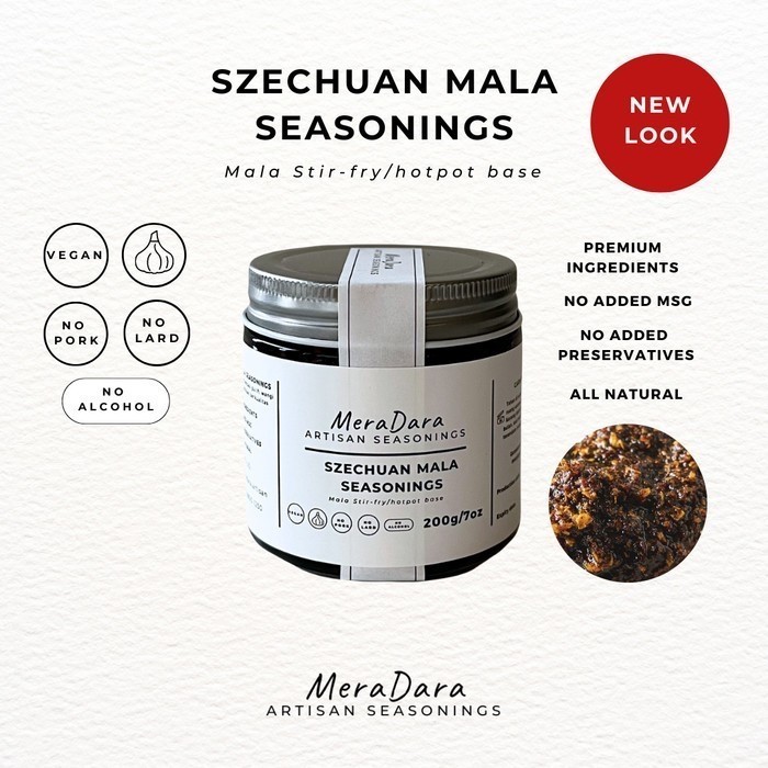 

[Terlaris] Bumbu Szechuan Mala Seasoning Paste Hotpot Base Mala Meradara - Szechuan Mala, Bumbu Mala 200g